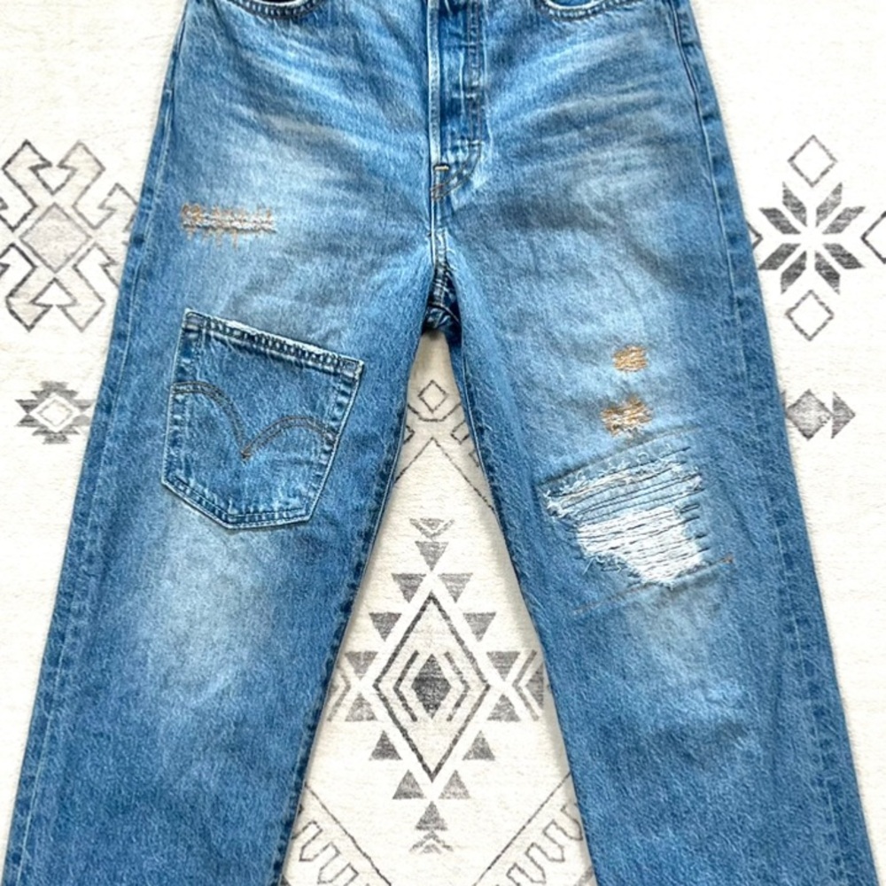 Custom Levi’s Ribcage Straight Ankle Jeans in Noe High Size 27 - Picture 4 of 15